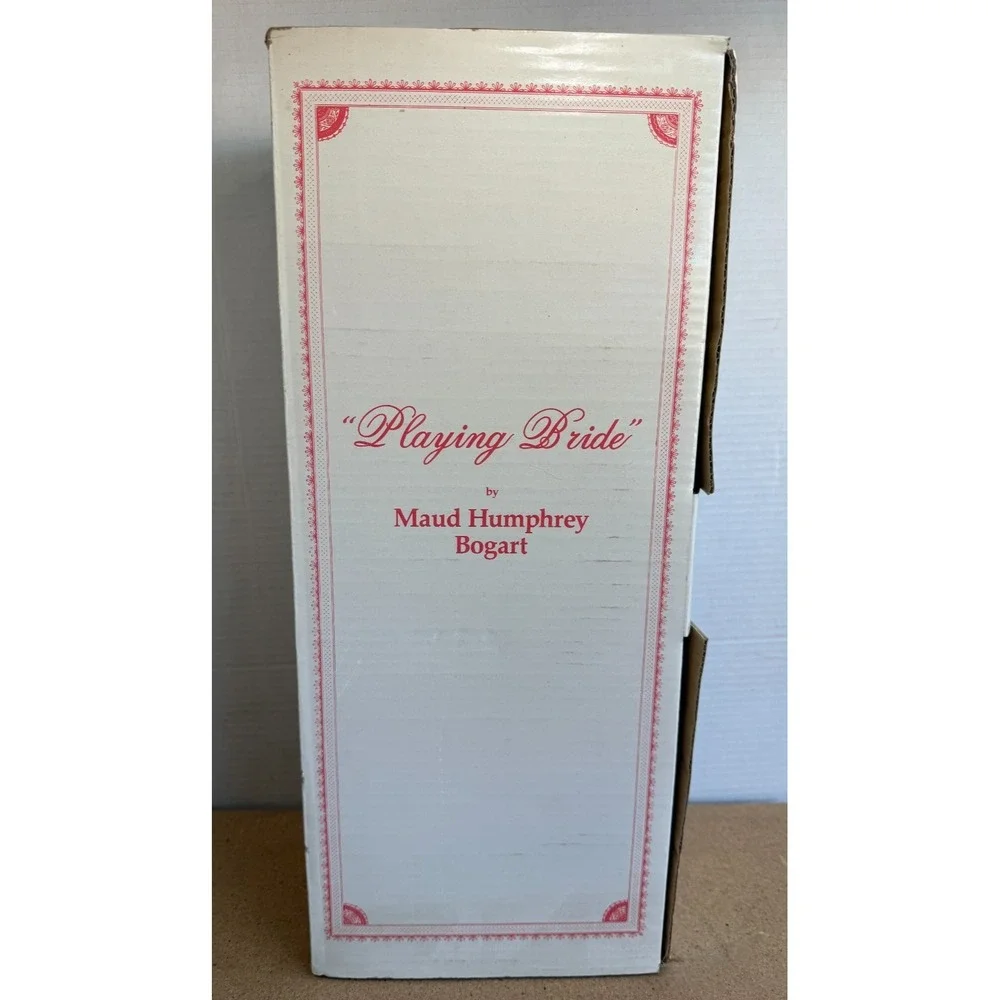 The Hamilton Collection Wearing A White Dress Playing Bride‎ Porcelain Doll